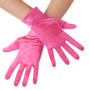 Satin-Handschuhe - pink
