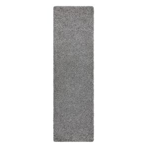 Teppich, Läufer SOFFI shaggy 5cm grau - in die Küche, Halle, Korridor Grau 60x300 cm