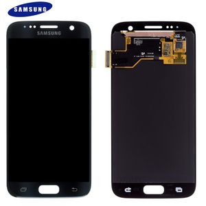 Originálny Samsung Galaxy S7 SM-G930F LCD displej + dotykový displej, digitalizátor (servisný balík) GH97-18523A Schwarz