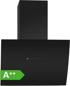 Bomann® Dunstabzugshaube 60cm mit bürstenlosem DC-Motor|Umluft oder Abluftbetrieb | Kopffreihaube mit 3 Stufen|Schräghaube mit Auto Opening&5-lagiger Aluminium-Filter | DU 7605 G
