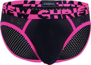 Andrew Christian ALMOST NAKED® SPORTS MESH BRIEF Black - Größe S