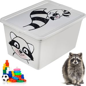 Plastový box na hračky s vekom do detskej izby 30 L Mýval