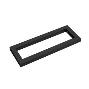 Mai & Mai Design Wandkonsole aus Edelstahl in Schwarz, BTH: 35x2x15 cm, Waschtisch Halterung 1 Stück WH01