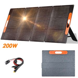 200W 12V skladací prenosný solárny panel pre prenosnú elektráreň Solárny generátor Camping Karavan Záhrada Prístrešky Cestovný čln Laptop