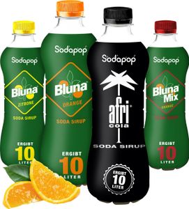 SODAPOP BLUNA & AFRI Sirup 4er Set (je 1 Flasche)