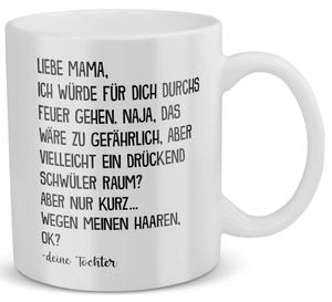 22Feels Mama Geschenk von Tochter Muttertag Mutter Tasse Geburtstag Kaffeetasse Frauen Weihnachten Haferl Geschenkidee