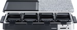 Melissa 16300027 - 8 Personen Raclette Grill/Steinplatte, schwarz