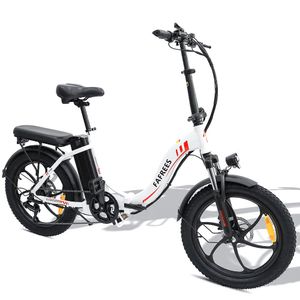 FAFREES F20 20zoll E-Bike Faltbares Elektrofahrrad City Bike Fatbike 36V 16Ah Lithiumbatterie 250W 25km/h E-Trekkingrad - Weiß