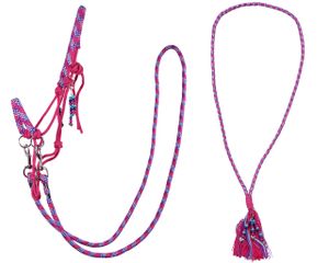 Knotenhalfter Kombi Liberty fuchsia Shetty
