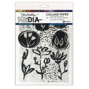 Ranger | Dina Wakley Media kolážový papier Veci, ktoré rastú