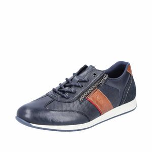 Rieker 11927 14 Eleganckie sznurowane buty męskie, niebieski, rozmiar 42