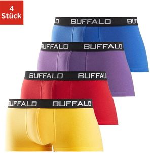 Buffalo Hipster 4 er-Pack gelb, rot, lila, blau Größe L