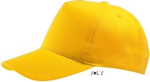 SOLS Unisex klasická kšiltovka 5 Panel Cap 88119 Gold One Size