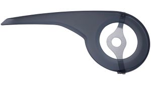 HESLING Kettenschützer "Prisma" SB-verpackt, 1-flügelig, Kunststoff , inklusive Zubehör, transparent bis 46 Zähne, Ø 21 cm