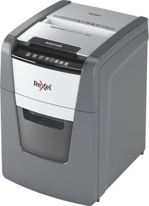 Rexel Optimum AutoFeed+100X Aktenvernichter mit Partikelschnitt P-4, 4 x 28 mm, bis 100 Blatt, schwarz