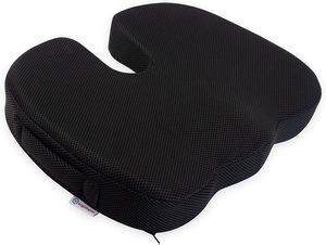 Ergotopia® orthopädisches Sitzkissen - ergonomisches Kissen - für Büro Home Office Auto Bürostuhl zur Druckentlastung, Steißbeinkissen aus optimiertem Visco Memoryschaum - erhöht Sitzkomfort