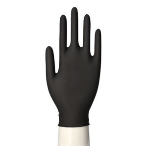 Papstar Medi Inn Handschuhe Latex schwarz puderfrei 100 Stück Gr. XL