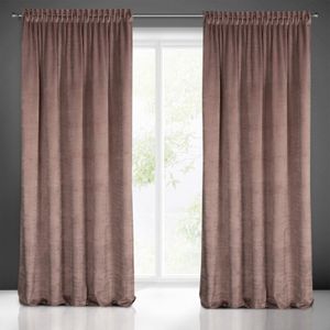 Záves s páskou a tunelom v zamatovej farbe AIR 140X270 púdrovo modrá