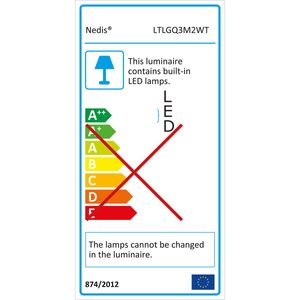 Nedis LED-Lampe mit Wireless-Ladegerät | DimmSchalter | LED / Qi | 10 W | mit Dimmung | Kaltweiss / Naturweiss / Warmweiss | 2700 - 6500 K NE550742759