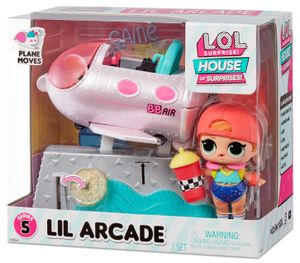L.O.L Surprise Furniture Playset with Doll - Ride On Plane & Skater Grrrl