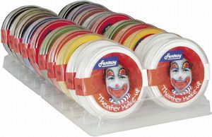Theater Makeup Creme Schminke Gelb 25 g Karneval Fasching Halloween Party