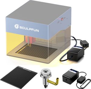 SCULPFUN iCube sada příslušenství pro gravírovací stroj, 15L/min + tryska + voštinový stůl 188x148x5mm pro iCube Pro Max 10W/iCube pro 5W/iCube 3W