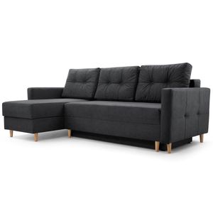 Ecksofa Sofa Couch DL-Klapp-System Schlaffunktion Bettkasten Vena 20 (Metro)