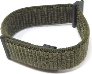 SYSTEM-S Armband 22 mm aus Nylon ür Fitbit Versa 3 / Sense 2 / Sense / Versa Lite / Versa 2 / Versa Smartwatch in Grün