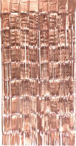 Lametta Vorhang 50x100cm, Farbauswahl:rosegold / matt