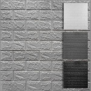 HEXIM Wandpaneele in Steinoptik 1,06 m² - Selbstklebende Wandverkleidung aus Kunststoff für den Innenbereich - Küchenrückwand Steinwand Tapete Wandaufkleber Wanddeko (ZW-02 77x70cm / 2 STK)