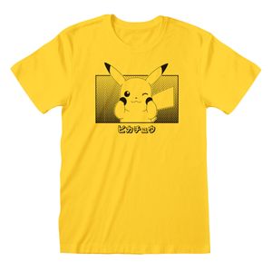 Pokémon T-Shirt Pikachu Katakana Anime Manga