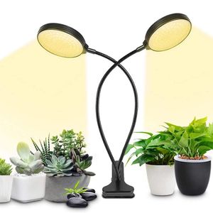 Sonnenlicht Pflanzenlampe Mit Klemme Led Vollspektrum Zimmerpflanzen Grow Lampe Pflanzenlicht (Timer, 3 Modi, 5-Level-Helligkeit)