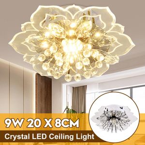 9W LED Deckenlampe Kristall Lampe Deckenleuchte Wohnzimmer/Schlafzimmer Warmweiß