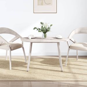 vidaXL Tischplatte Weiß 100x50x2,5 cm Massivholz Kiefer Oval