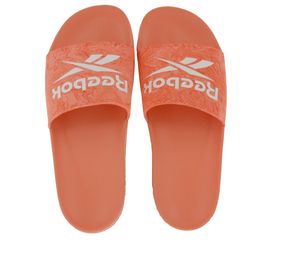 Reebok FULGERE Sommer-Sandalen Badelatschen mit Logo-Aufdruck FX3085 Rosa/Weiß, Größe:44