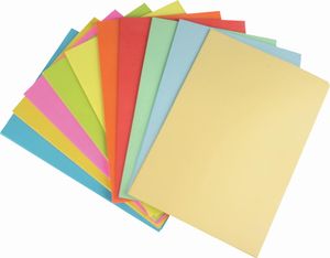 100 Blatt farbiges Druckerpapier / 10 verschiedene pastell,neon,intensiv Farben