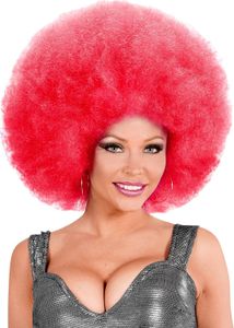 Wuschel Perücke pink
