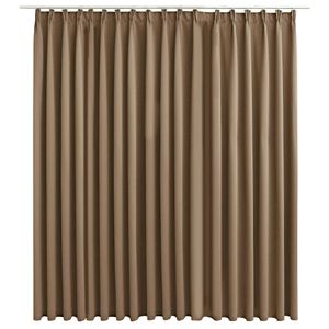 vidaXL Verdunkelungsvorhang mit Haken Taupe 290 x 245 cm