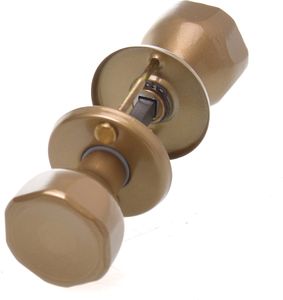 Aqbau® Gałka do drzwi Gold Obrotowa na okrągłej róży | Klamka | Gałka do drzwi Aqbau® Gałka do drzwi Gold Obrotowa na okrągłej róży | Klamka | Gałka do drzwi