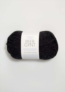 Sandnes Peer Gynt 50g Schwarz meliert 1088