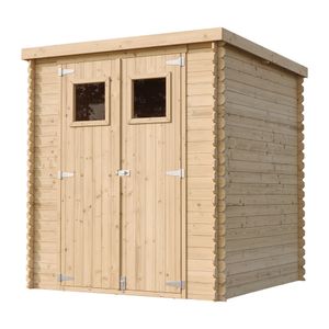Záhradný prístrešok na drevo - Záhradný prístrešok na drevo - Záhradný prístrešok Š204xL204xV202 cm/ 3,53 m2 - Prístrešok na bicykle - Záhradné prístrešky a skladovacie priestory Vodotesná strecha TIMBELA M309