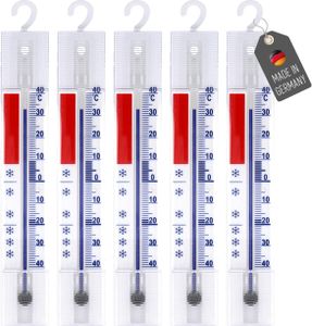 Lantelme 5 Stück Kühlschrankthermometer Gefrierschrankthermometer