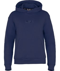 FILA Damen Hoodie BAICOI - Sweatshirt, Sweater, Kapuze, Langarm, Logo Stickerei Blau XS