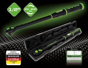 KS Tools 1/2" COMPETITION Ratschen-Drehmomentschlüssel, 20-200 Nm, 512.0015
