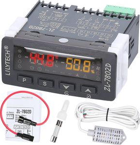 ZL-7802D Automatický inkubátor Multifunkční regulátor teploty a vlhkosti Digitální hygrostatický termostat pro otáčení vajec a PID regulaci