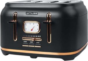 Muse Ms-131 Bc Toaster 4 Schlitze Golden One Size / EU Plug 220V Golden One Size