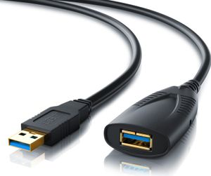 CSL USB 3.0 Typ A Verlängerungskabel, Aktives Repeater Kabel mit Signalverstärkung - 5m