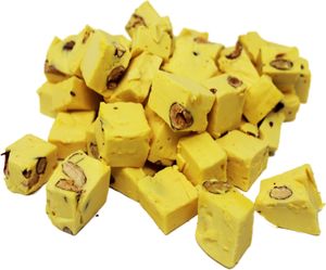 Fudge Nougat mit Limoncello Nougat Pralinen mit Mandelstücken 1000g