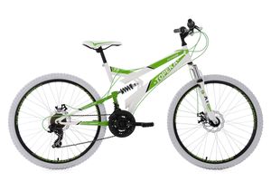 Mountainbike Fully 26'' Topeka weiß-grün RH 44 cm KS Cycling