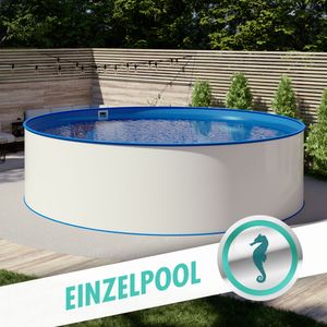 Pool Ø 3,50 x 1,20 m Folie blau 0,6mm EB, Stahl 0,6mm